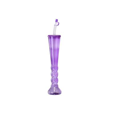 500ml pvc pet juice water bottle slush cup with straw drinking twisted party plastic yard cup