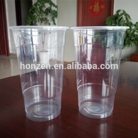 24 oz PP clear tall plastic cups / plastic long drinking cup