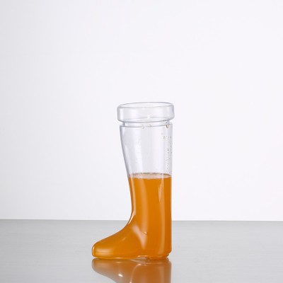 High quality 700ML Cheap plastic boots shape beer cup mugs drinking bar glass