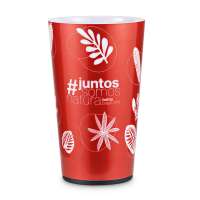 Custom Logo Christmas LED Cup Acrylic Flashing Liquid Activating Plastic LED Light Drink Cups